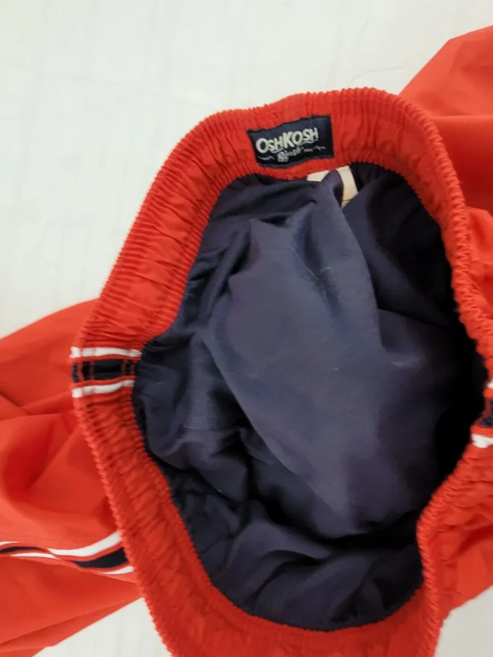OshKosh Track Pants Kids 14 Red Zip Ankle Pockets Drawstring Lined Warm-ups 95
